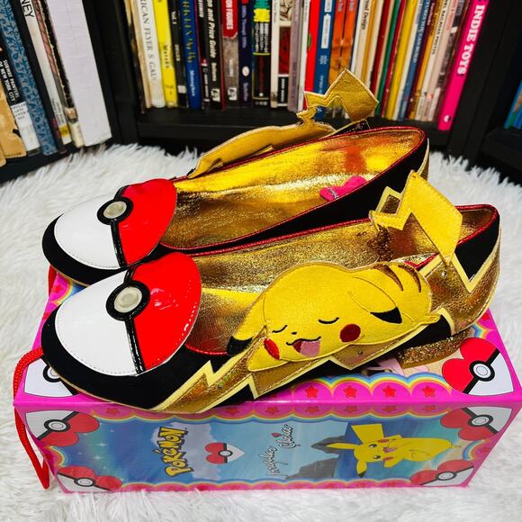 Irregular Choice Pikachu Dreams Ballet Flats Size 9 - Picture 2 of 12